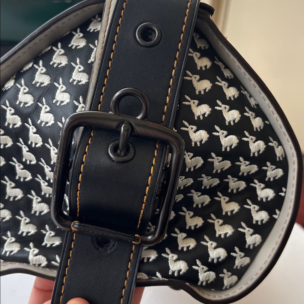 Rare Coach 1941 1/1 Runway Sample Leather Satchel Embroidery White Black Red Bag - Picture 12 of 17